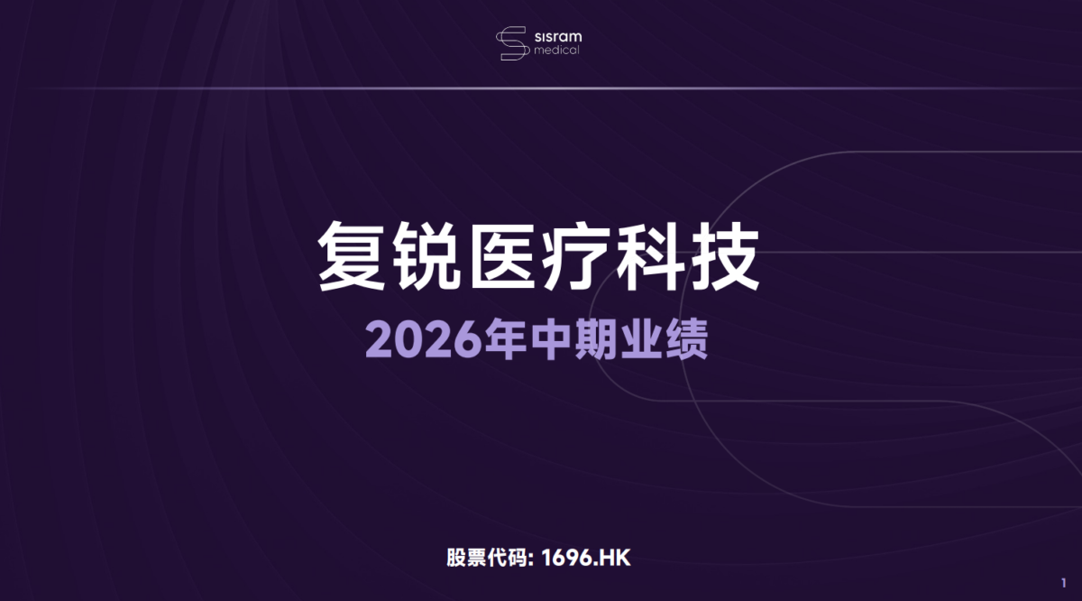 复锐医疗科技2026年中期业绩